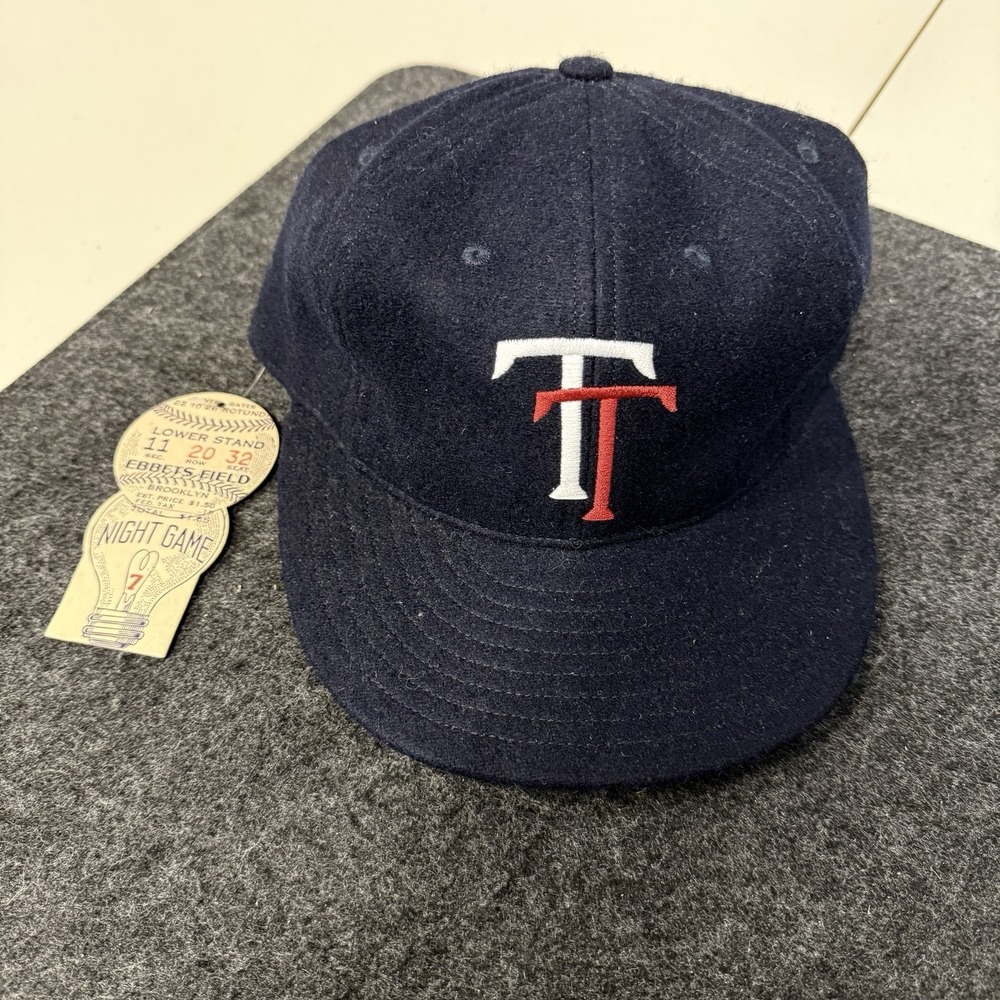 Ebbets Field Flannels Texas Rangers Wool Fitted Baseball Cap Hat‎ 8 USA